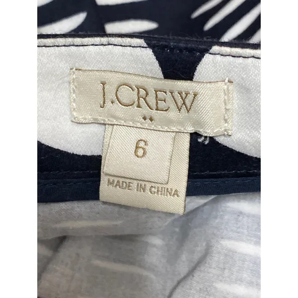 J.Crew Black White Polka Dots Gradient High Waist Pocket A Line Mini Skirt Sz 6 - Image 5