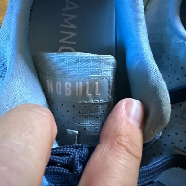 Nobull cross trainers blue knit shoe sneaker women’s 9 men’s 7.5 - Image 8