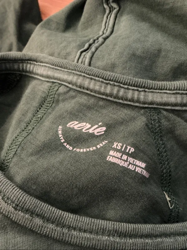 Aerie Relaxed Long-Sleeve Crew Tee Size XS - Image 3