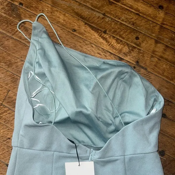 Hello Molly Taking It Back sage one shoulder sexy dress - Image 6