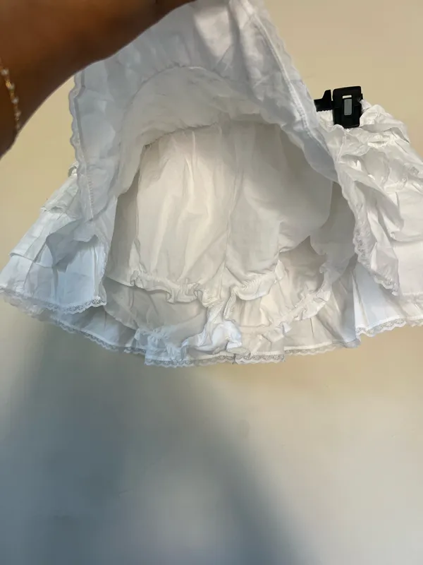 Aritzia theo poplin ruffle skirt - Image 3