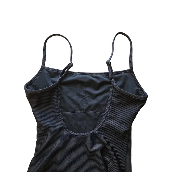 Aerie Black Crinkle‎ Scoop Full One Piece Swimsuit Size: M - Image 6