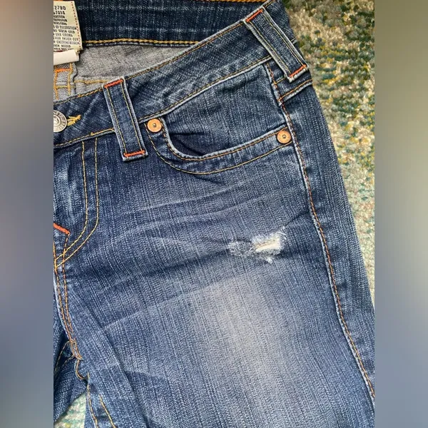 Vintage Y2K True Religion Becky boot cut jeans, size 29 - Image 11