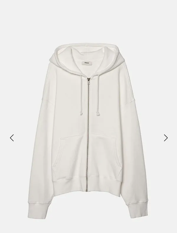 Elwood Core Zip Hoodie White Size L - Image 2