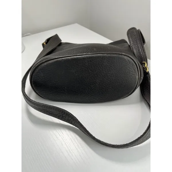 Vintage Coach Sonoma‎ Small Bucket Bag Espresso Pebbled Leather 4907 1995 - Image 2