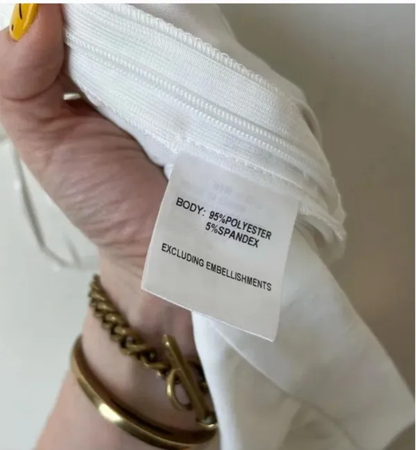 Princess Polly White Wide Leg High Waist Pants 8 - Image 3