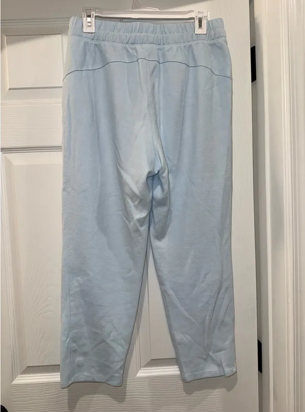 Like Aerie Cozy lounge rib barrel pants size M pastel blue - Image 4
