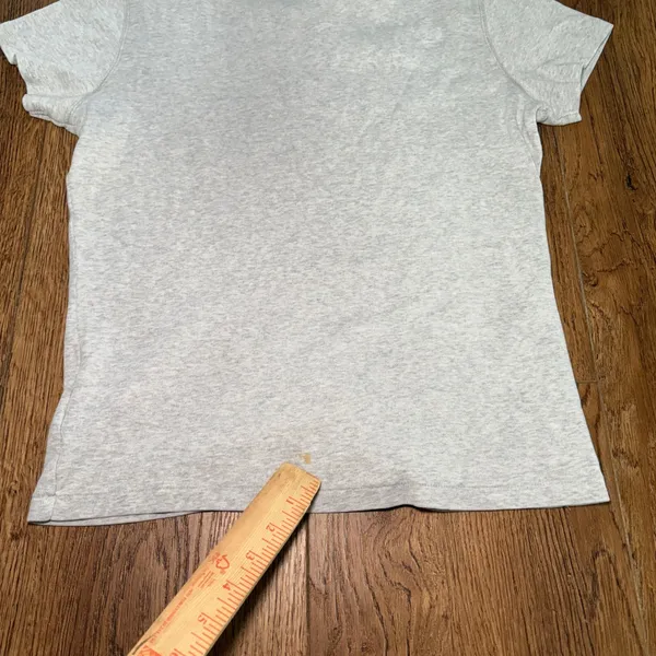 Y2K Ralph‎ Lauren Sport Womens Gray Heather 100% Cotton Crew Neck T-Shirt Size L - Image 7