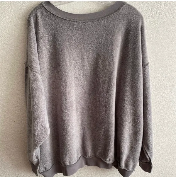 Free People Movement 🆕 Grey Kelly Sweater Top S🆕 - Image 5