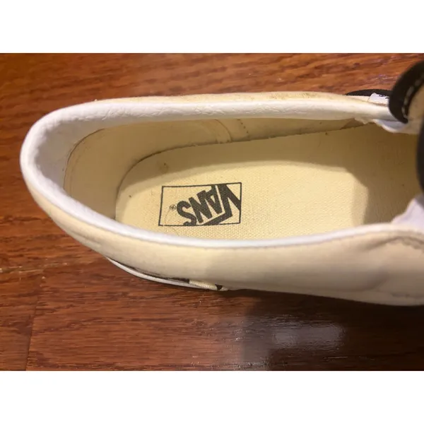 Vans Slip-On Sneakers Checkerboard‎ Black White Skater Shoes Mens 4.5 Womens 6 - Image 4