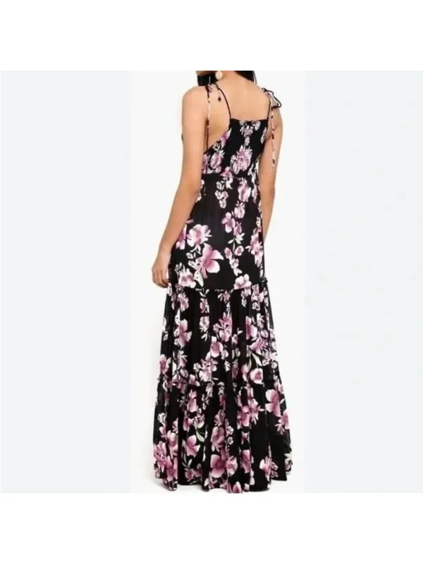 Women’s Free People Intimately Garden Party Floral Print Maxi Dress Black Size M - Image 2