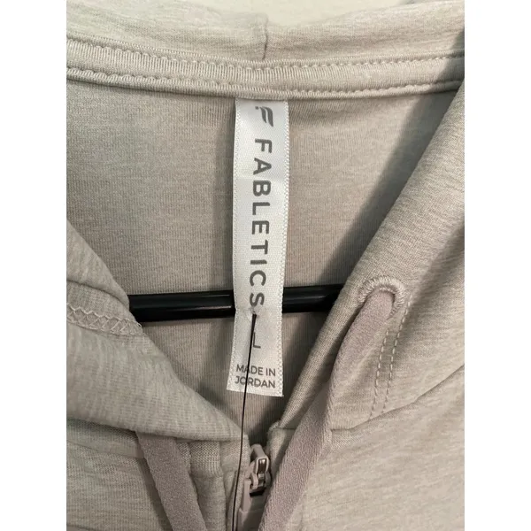 New Fabletics Cloud Jersey Wide Leg Pants Light Sand Heather Size L - Image 4