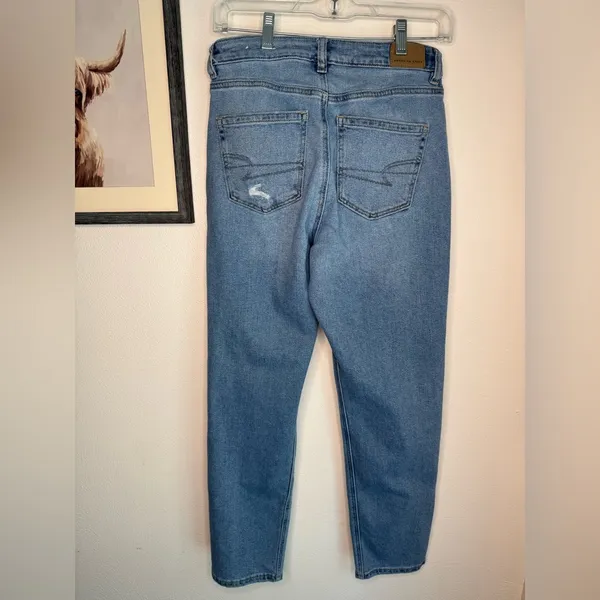 American Eagle Outfitters Straight Leg Mom Jeans - Image 2