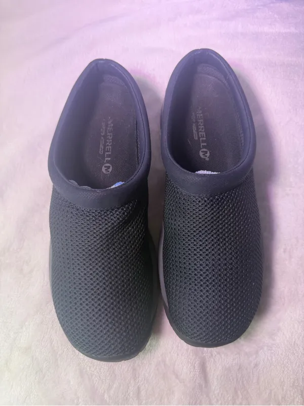 Merrell Black Mesh Slip-On Mule - Image 4