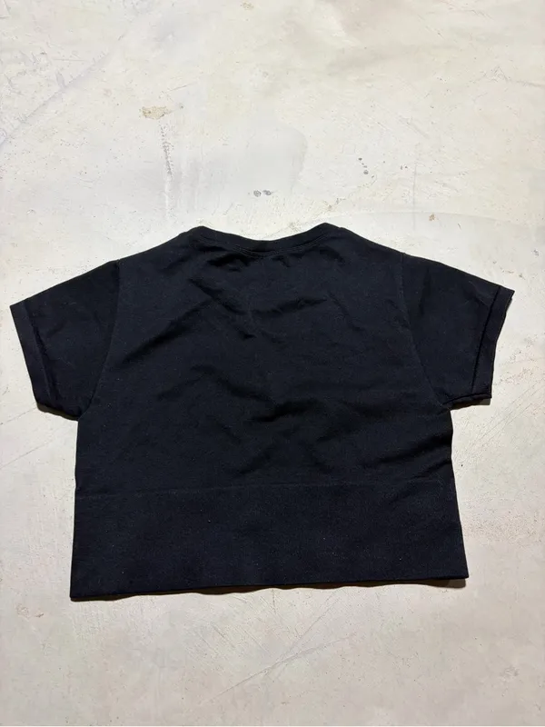 Aerie offline seamless Black Short Sleeve cropped T-Shirt medium - Image 5
