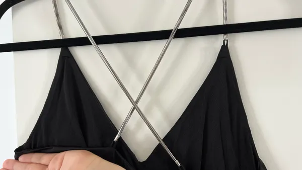 H&M Black Silk Dress - Image 4