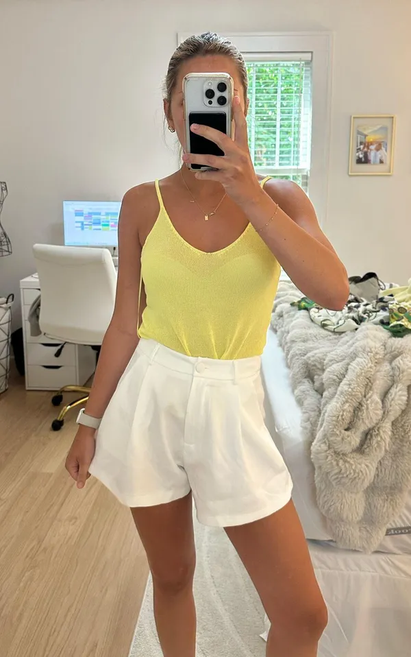 White Summer Shorts - Image 2