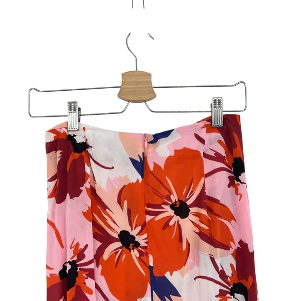 Le Salty Label Skirt Midi Knotted‎ Wrap Floral Print Pink Size Small - Image 8