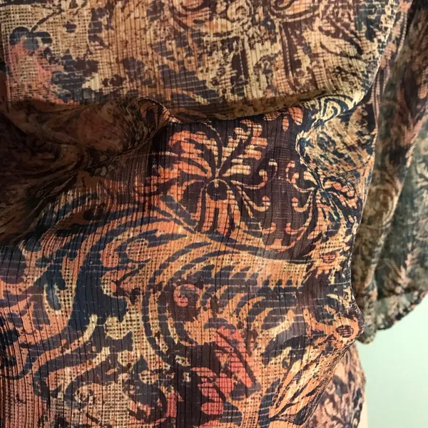 Liz Claiborne Sheer Button-Up Blouse SZ MD - Image 7