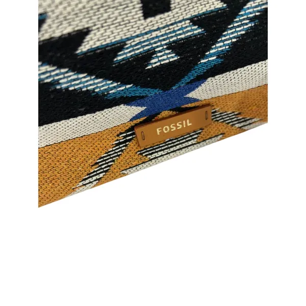 Fossil Sydney Canvas Tote Purse Aztec Southwestern Boho Geometric Zip Top NWT - Image 5