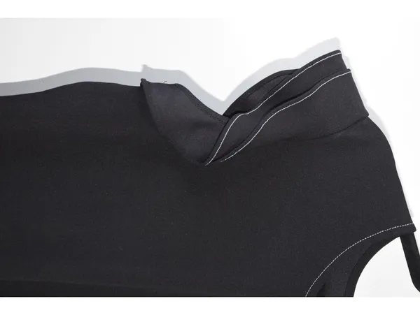 Worthington Black Contrast Stitch Top Size XL Ruffle Sleeve - Image 6
