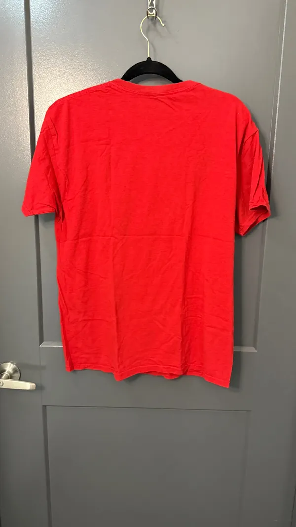 God Is Dope Red Graphic Tee Size L - Image 4