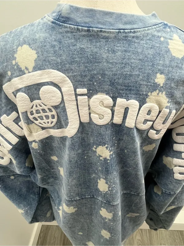 Disney Blue Acid Wash Walt Disney World Est 1971 Spirit Jersey Adult Medium - Image 8