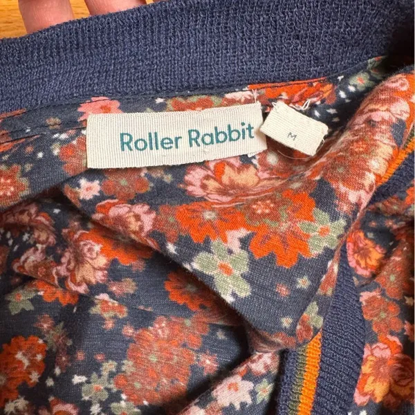 Roller Rabbit Ettiene Misa Floral Shirt Silk Blend M - Image 4