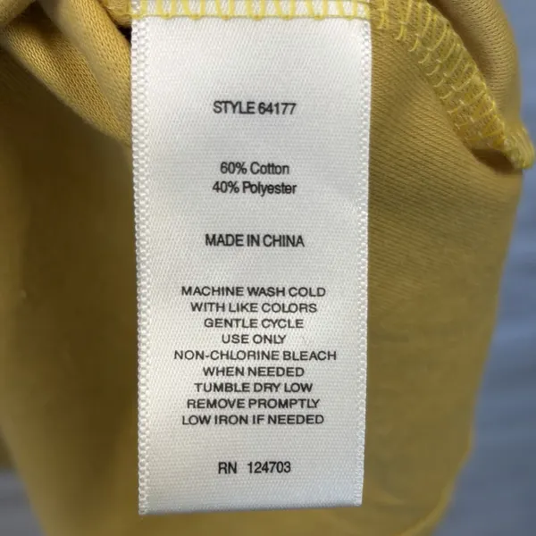 Rebecca Malone Womens XL Top Southwestern Yellow Embroidered Boho Tassel Fringe - Image 6
