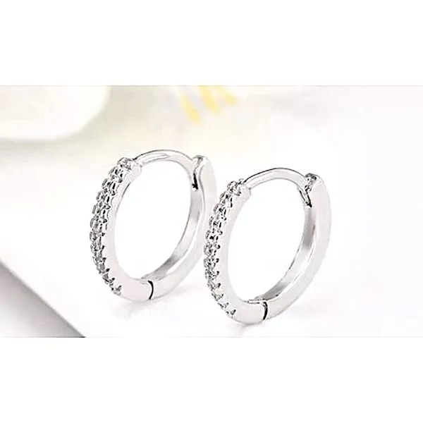 Huggie Hoop Earrings |‎ 925 Sterling Silver - Image 7