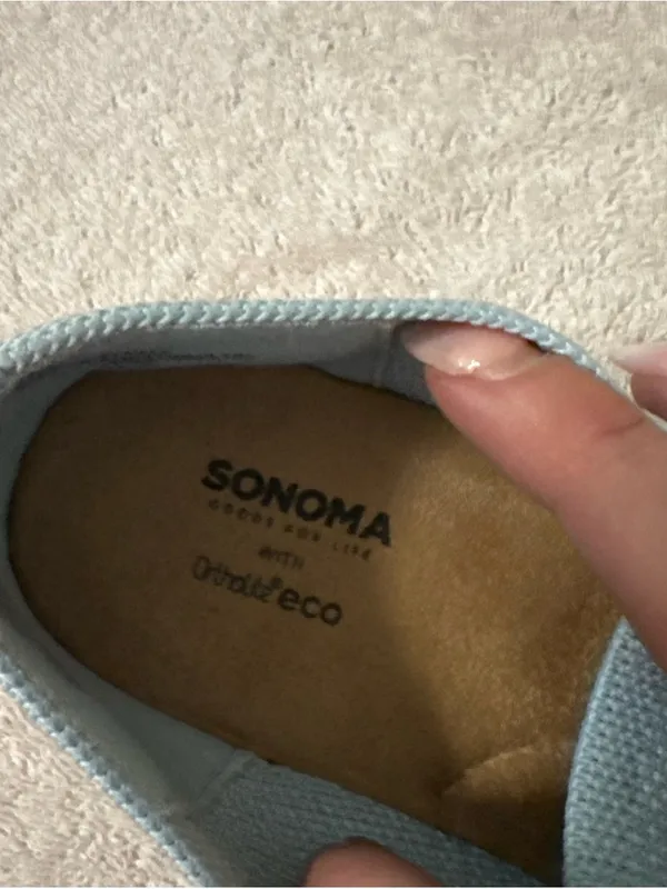 Sonoma Light Blue Slip-On Knit Flats - Image 4