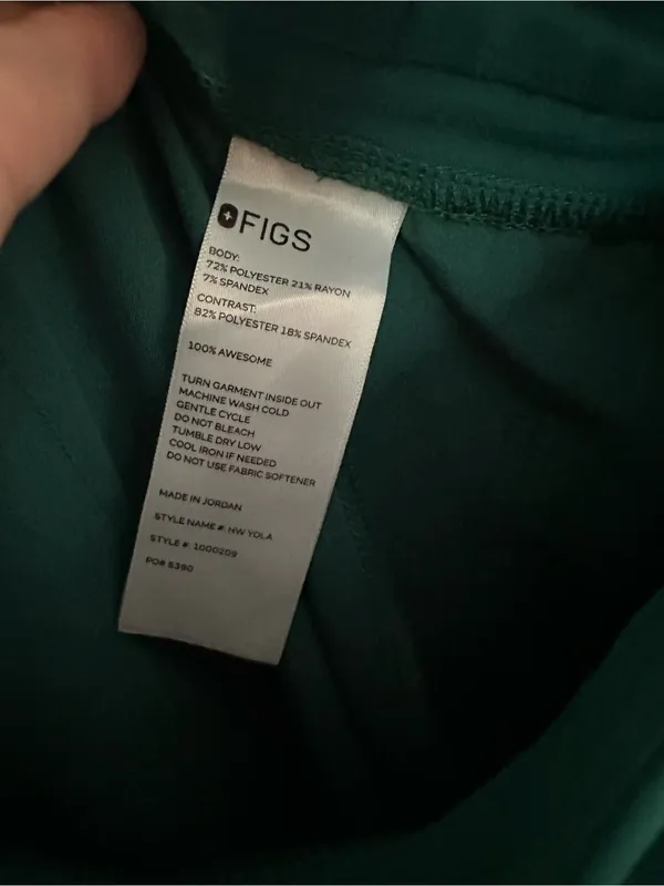 Figs Yola High-Rise Slim Scrub Pant xxl Caribbean Blue - Image 3