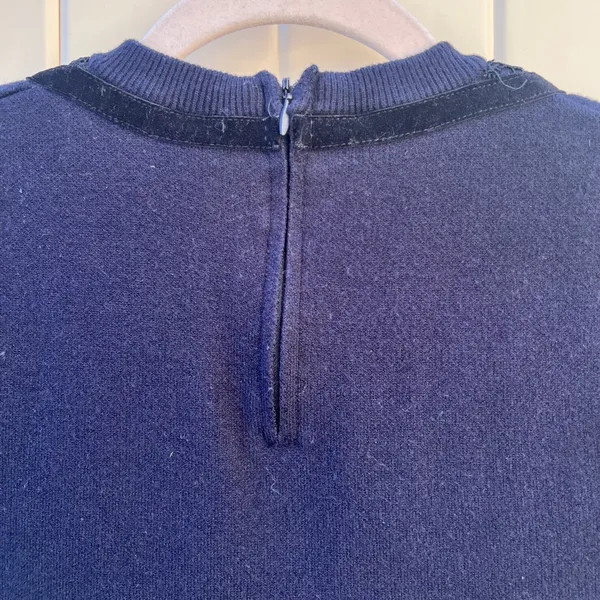 Zara Knit Navy Blue Mini Dress Short Sleeves Large Casual Streetwear‎ - Image 5