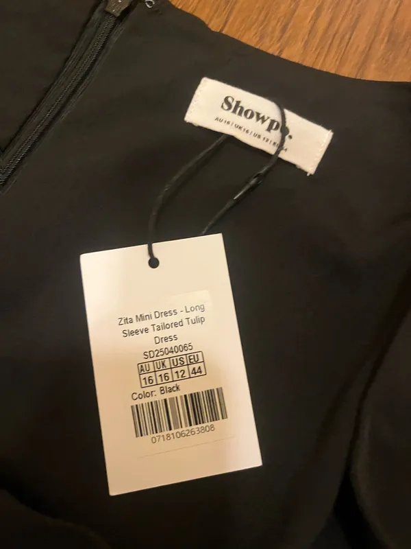 Showpo Black Mini Dress - Image 3