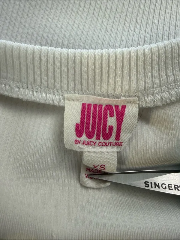 Juicy Couture White Tee Dress with Lime Graphic - Image 5
