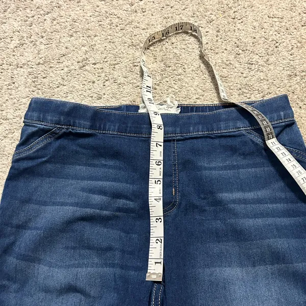 Altar'd‎ State Womens Dark Wash Pull On Flare Leg Jeans Size Medium Blue Denim - Image 5
