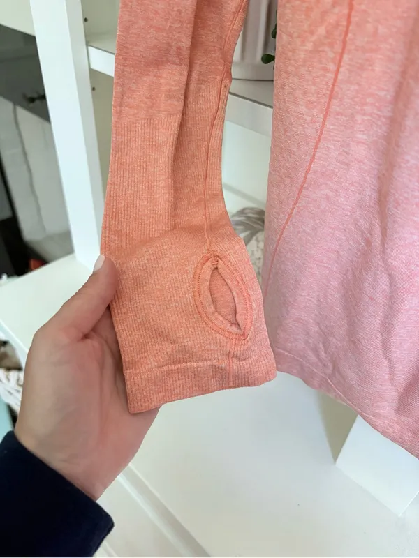 Nike Women's Coral Long-Sleeve Athletic Top - Image 4