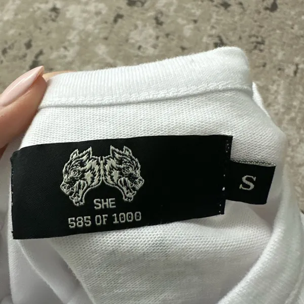 Darc Sport Wolves White Baby Tee Size Small NWT - Image 3