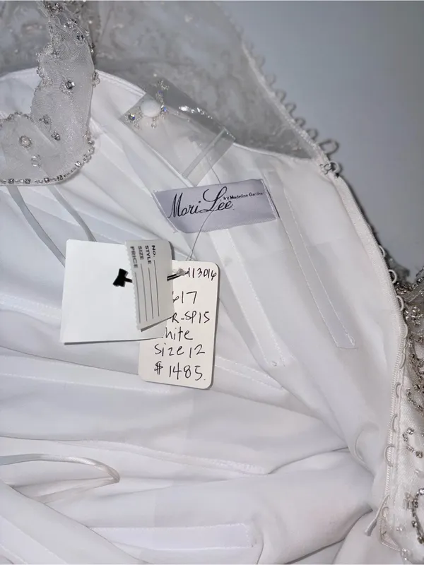 Spectacular New Mori Lee Heavily Beaded Wedding Gown - Image 6