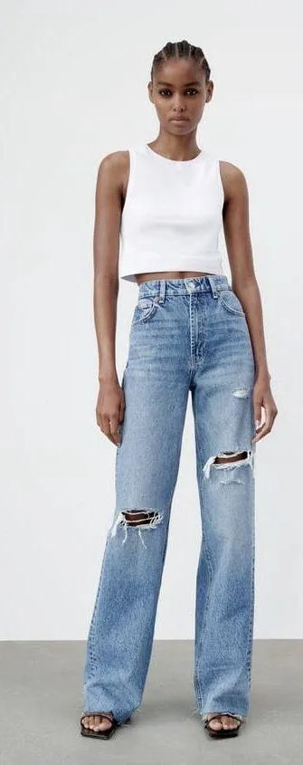 Wide-Leg ZARA Jeans High-Rise - Image 2