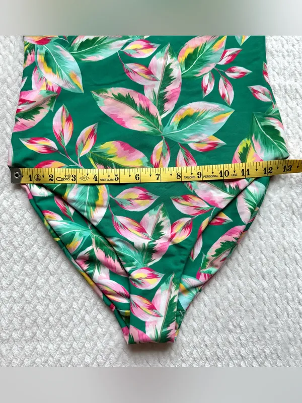 Skatie Amanda One Piece Swimsuit S Green Tortuga Tropical Colorful Beach - Image 7