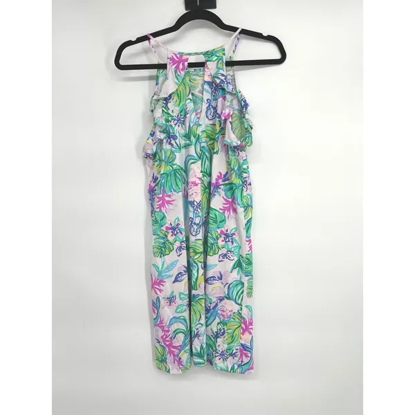 Lilly Pulitzer Dress Women S Billie Ruffle Mermaid in the Shade‎ Resort Vacation - Image 6