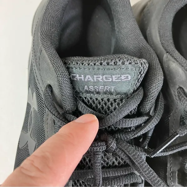 Under Armour Charged Assert sneakers all black size 8.5‎ - Image 3