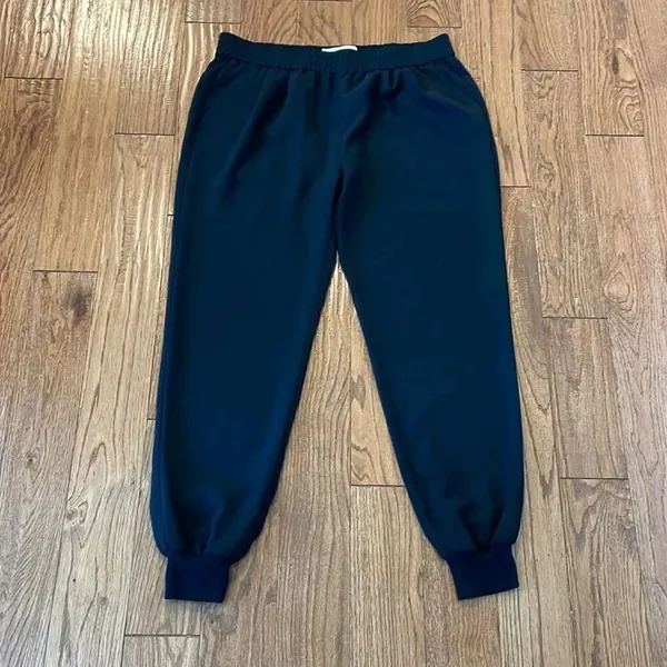 Joie black pull on jogger pants size large - Image 3