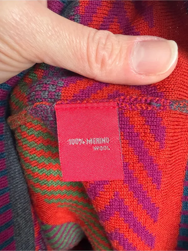 Krimson‎ Klover Merino Wool Mini Skirt Small Colorful Geometric Boho - Image 4