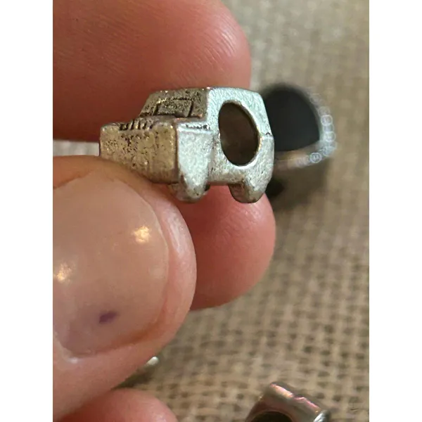 A510 charm bracket silver plated 5 pcs Gray - Image 5