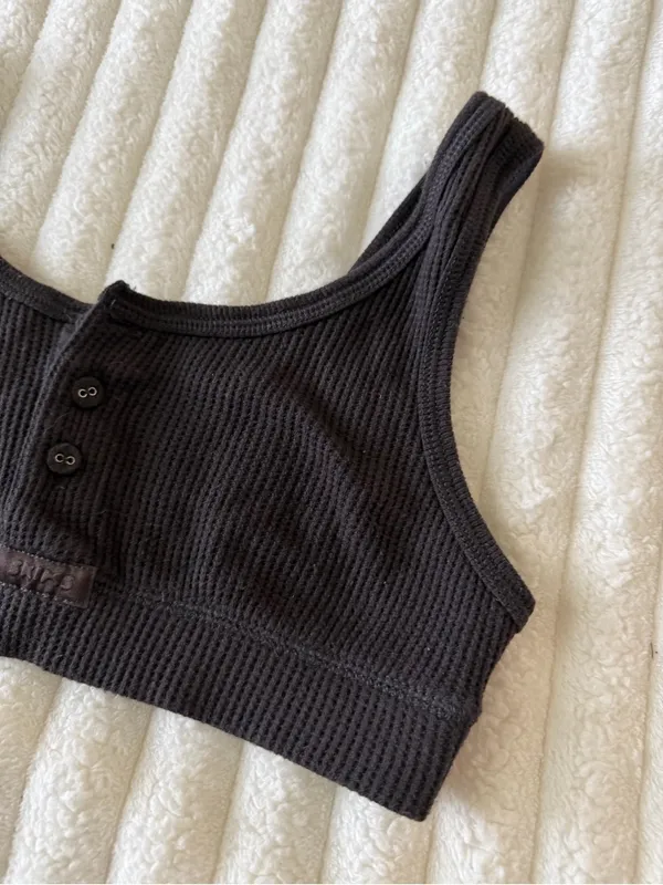 Skims waffle crop tank - Image 3