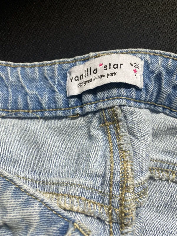 Vanilla Star Jeans Women’s Barrel Jeans Baggy Wide Leg Grunge Skater Y2K 25/1 Women’s Light Wash - Image 6