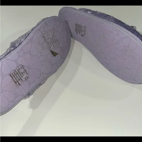 Kate Spade Lavender Plush Women's Slippers - Image 5