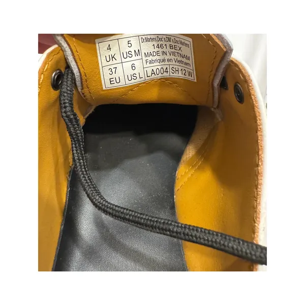 Dr. Martens 1461 Quad Platform Derby Shoes White Leather US Women’s 6 - Image 6